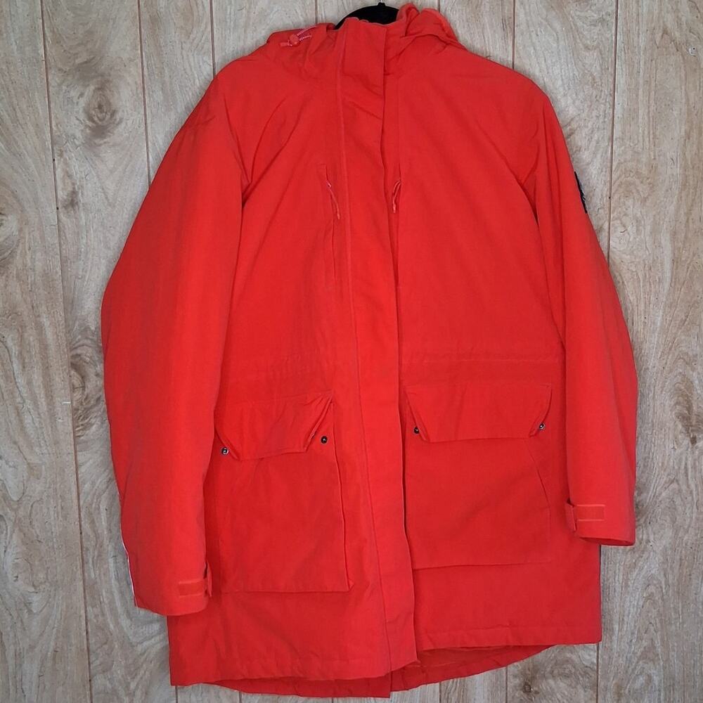 Lands' End Hooded Squall Jacket Red Size 1X  Lots of Pockets